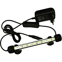 Lámpara LED para acuario- con ahorro de energía- sin emitir ruido y nueve leds 18 cm blanco